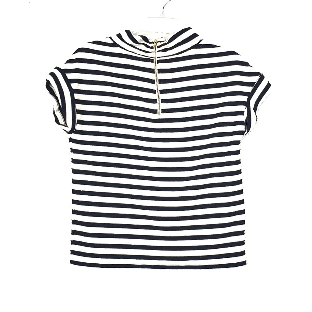Anthropologie striped cuff sleeve top - Picture 2 of 6